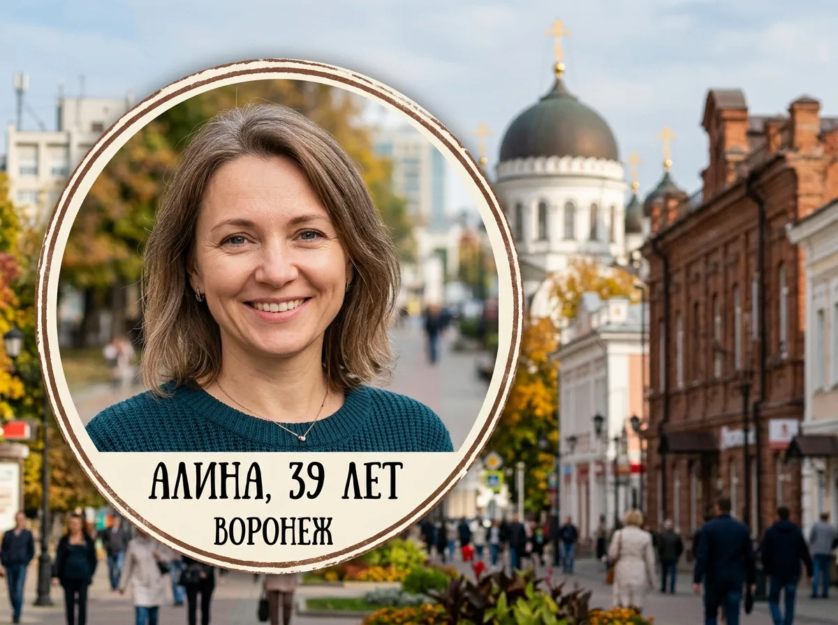 Аватар Алина, женщина 39 лет, портрет в кружке, Воронеж